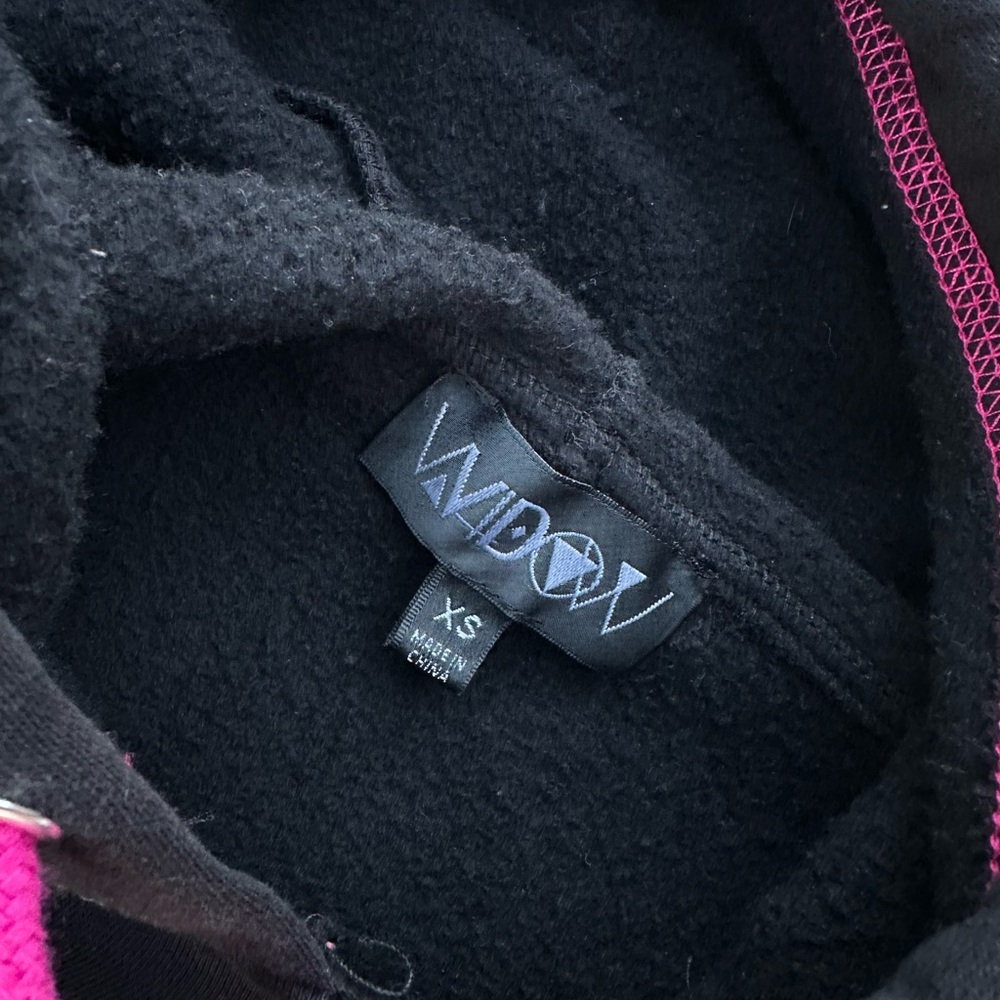 Dolls Kill Black and Pink Hooded Jacket - Picture 6 of 7